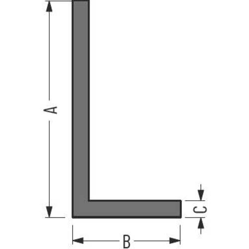 Profil aluminiu tip "L" - 2 mm, Argintiu mat [2]