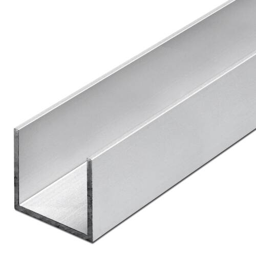 Profil aluminiu tip "U" -  Argintiu mat [2]