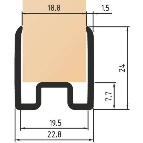 Profil Decorativ  de Protecție - 19 mm [3]