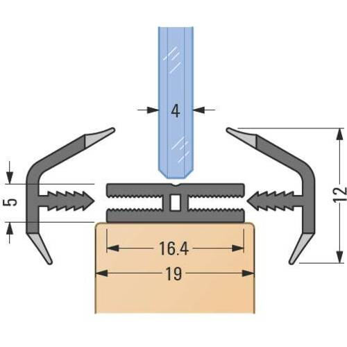Profil Soft tip 'H' pentru fixarea geamurilor [2]