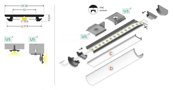Profil LED Arc12 [10]