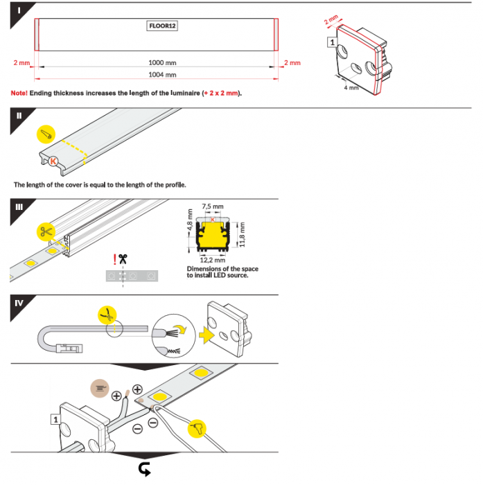 Profil LED Floor12 pentru podele [8]