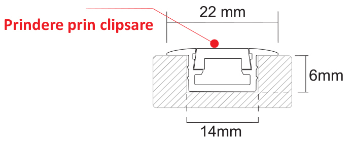 Profil Led INLINE Auriu 2 metri [3]