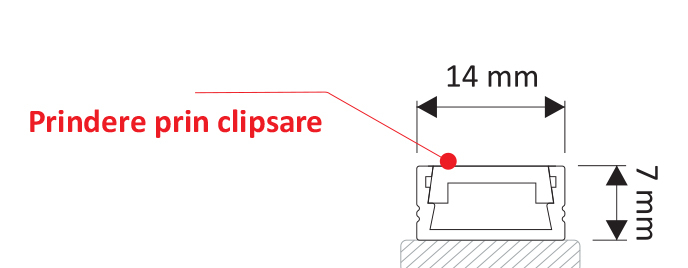Profil Led LINE MINI Auriu 2 metri [3]