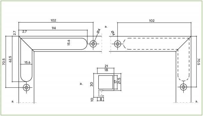  Rama cu profil îngust HH165 de la marca Furnital [4]