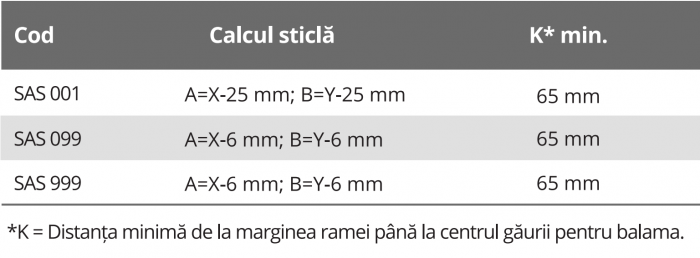 Ramă Profil îngust - Sas 001 finisaj Negru Anodizat [5]