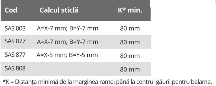 Ramă Profil lat - Sas 003 finisaj Negru [7]
