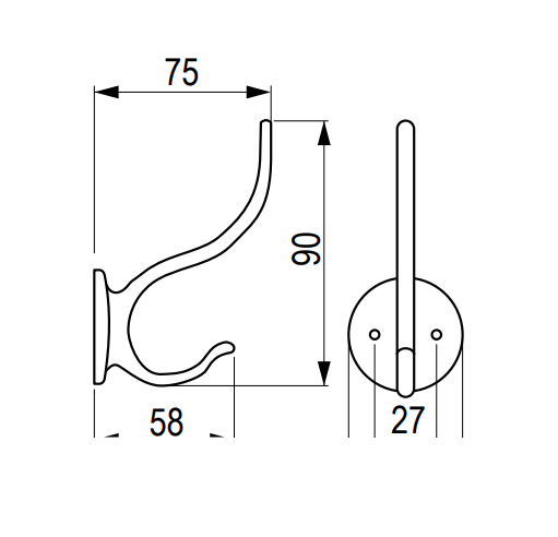 Agățătoarea pentru cuier Rapallo Hook [3]