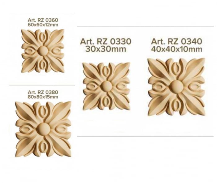 Elemente Decorative Rosette Lemn și MDF - Modelul RZ 03* [2]