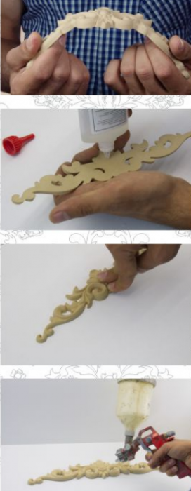 Elemente Decorative Rosette Lemn și MDF - Modelul RZ 11* [4]