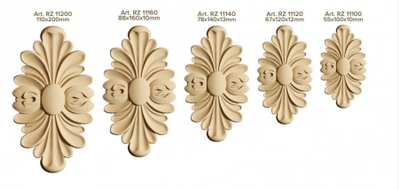Elemente Decorative Rosette Lemn și MDF - Modelul RZ 11* [2]