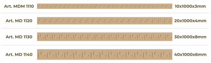 Element Decorativ Lemn și MDF Semifabricate - Modelul MD 11* [2]