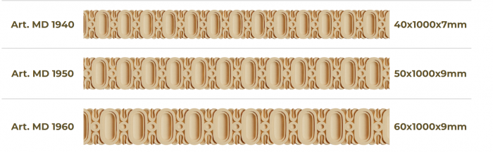 Element Decorativ Lemn și MDF Semifabricate - Modelul MD19* [2]