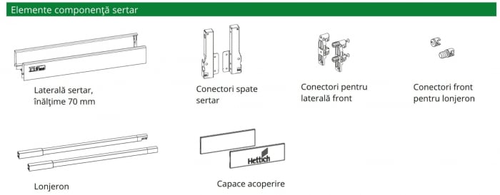 Sertar metalic InnoTech Atira H144 [3]