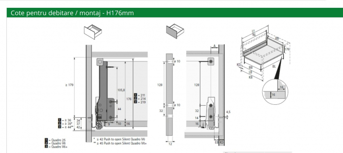 Sertar metalic InnoTech Atira H176 [2]