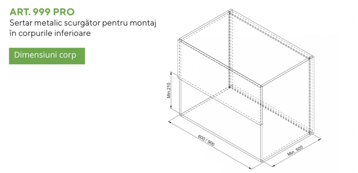 Sertar scurgător Gama Pro Line Orion Grey [3]
