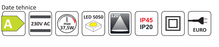 Set 2 - Bandă Led RGB IP20 sau IP45, controler și telecomandă [7]