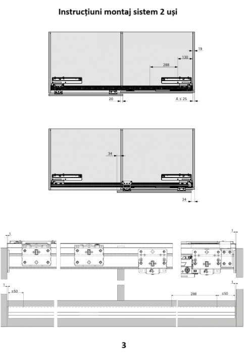Set role (față) Topline L - 2 uși Hettich [6]