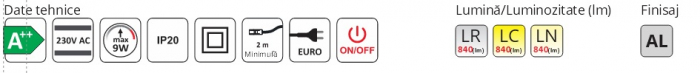 Set 3 spoturi Orbit XL marca Design Light cu comutator [8]