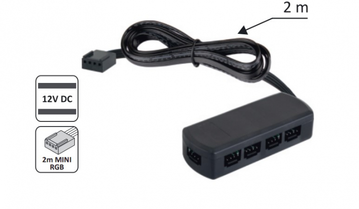 Set cu 3 spoturi Led RGB Square marca Design Light [5]