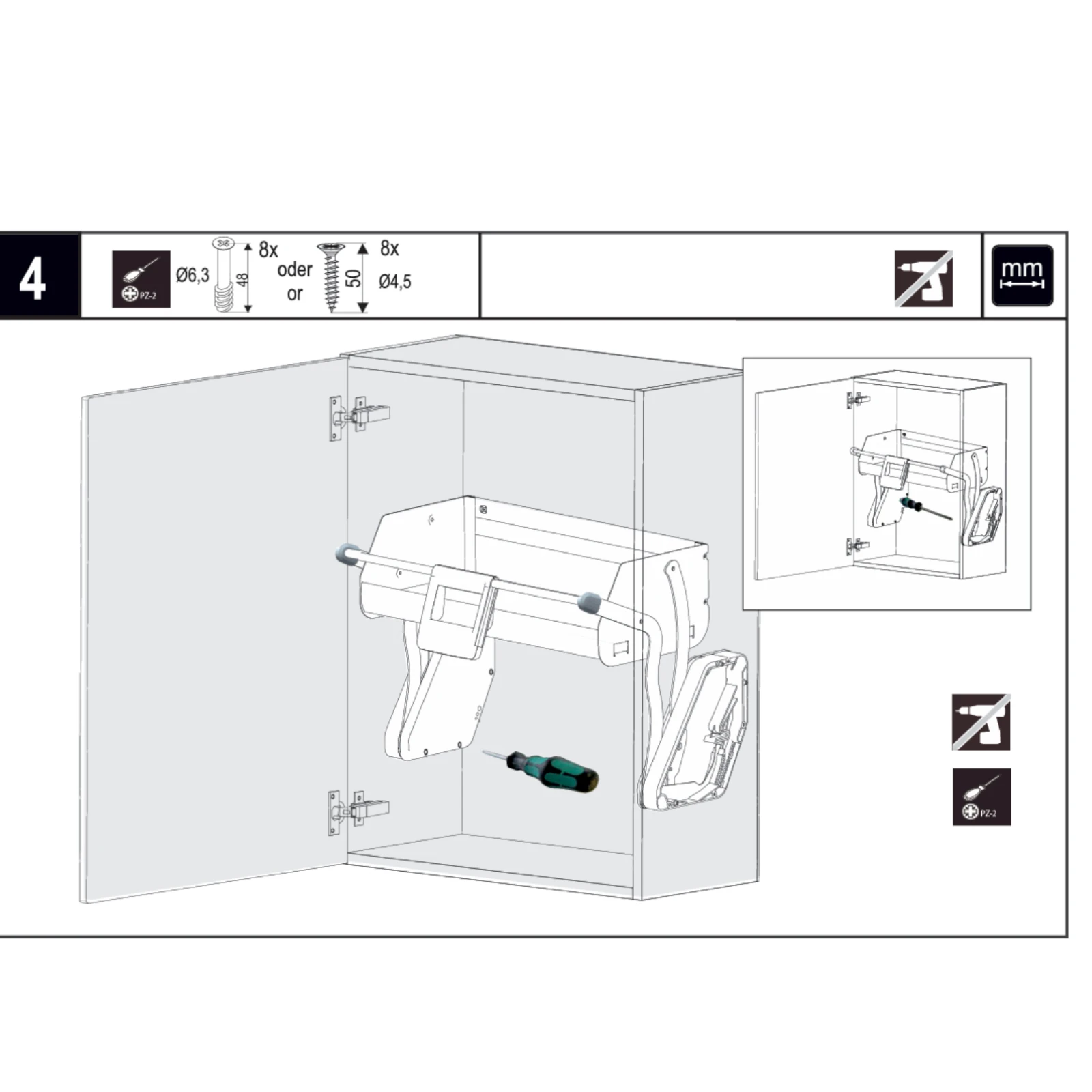 Sistem extractibil iMove  pentru corpuri superioare [14]