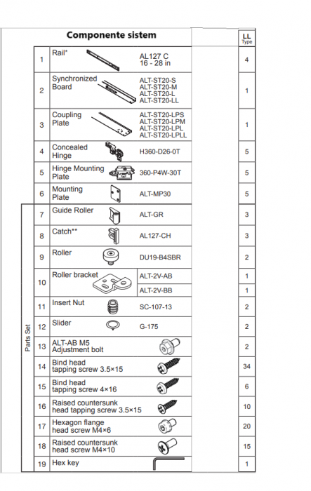 Sistem Încadrat pentru uși Pocket (retractabile) h 2000 - 2400 mm [7]