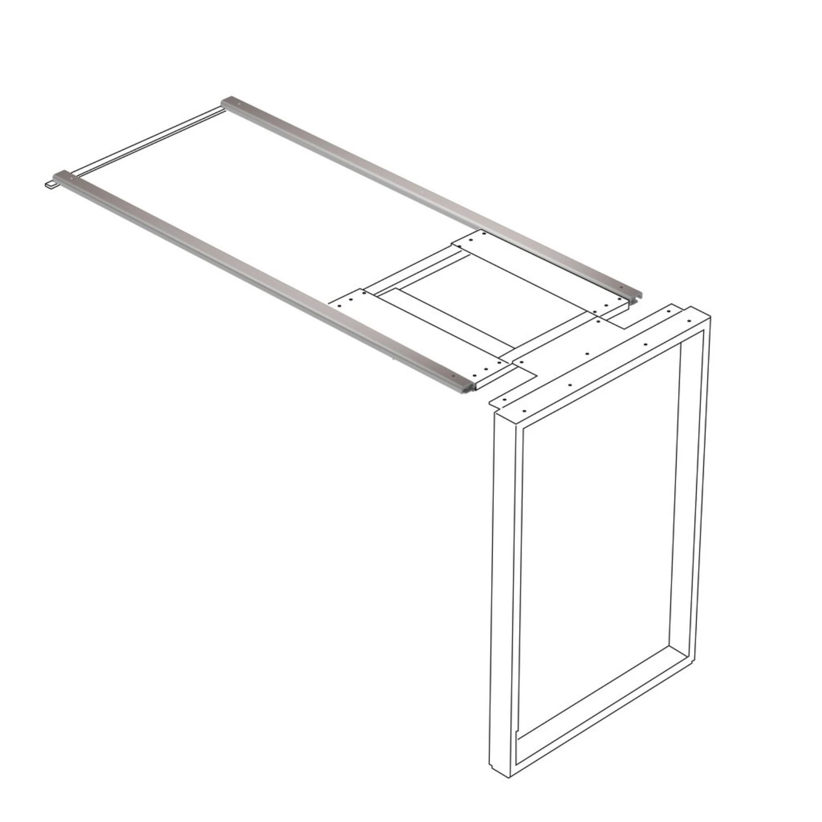 Sistem masă glisantă și rotativă Sestante 180° cu picior telescopic reglabil [3]