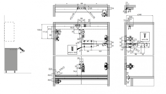  Sistem Push-to-Move Wingline L de la HETTICH [14]