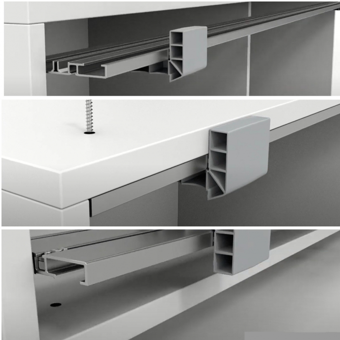  SlideLine M-Profil aluminiu 2 căi, uși încadrate [2]