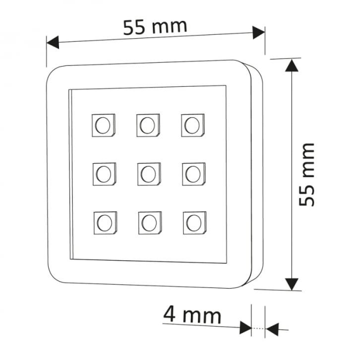 Spot LED Square marca Design Light [2]