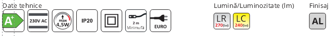 Set 3 Spoturi LED Orbit cu 16 leduri&1.5W/spot marca Design Light [5]