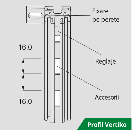 Suportul pentru polițe pe colț a sistemului modular Vertiko [4]