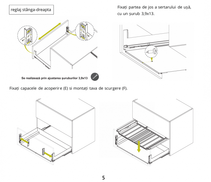 Tavă de Scurgere pentru Sertar Scurgător Pro Line [9]