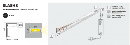 Profil LED flexibil SLASH8 [7]
