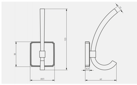 Agățătoarea pentru cuier Capital Hook [1]