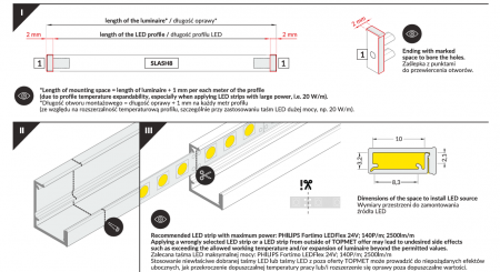 Profil LED flexibil SLASH8 [8]