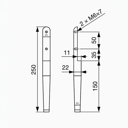 Picior Mobilier F0030* [1]