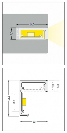 Profil LED flexibil SLASH8 [2]