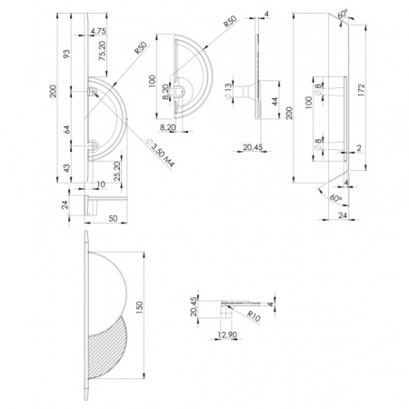 Set 2 buc Mâner Mobilier Prag [2]