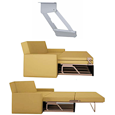 Accesorii și mecanisme pentru canapele și mobilier tapițat - Mecanism VG pentru canapea – extensie frontală articulată Trolley