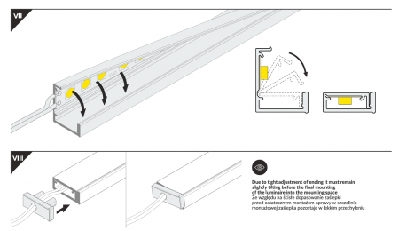 Profil LED flexibil SLASH8 [10]