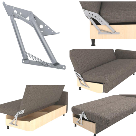 Accesorii și mecanisme pentru canapele și mobilier tapițat - Mecanism VG Click-Clack cu Arc pentru canapea