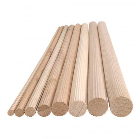 Dibluri și Baghete Lemn - Baghetă lemn fag - canelată, 100 cm