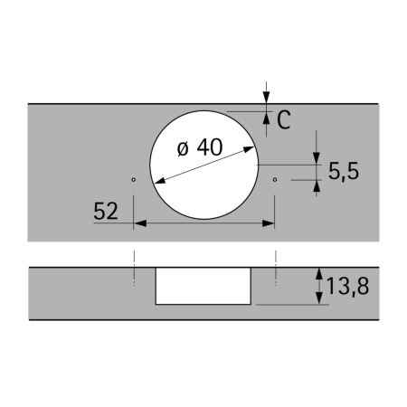 Balama încadrată 95° Intermat 9935 -T22/40 uși profilate [1]