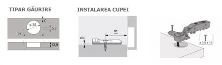 Balama Sensys standard fără arc, 110° [5]