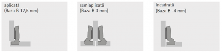 Balamale Sensys negru obsidian pentru uși subțiri [2]
