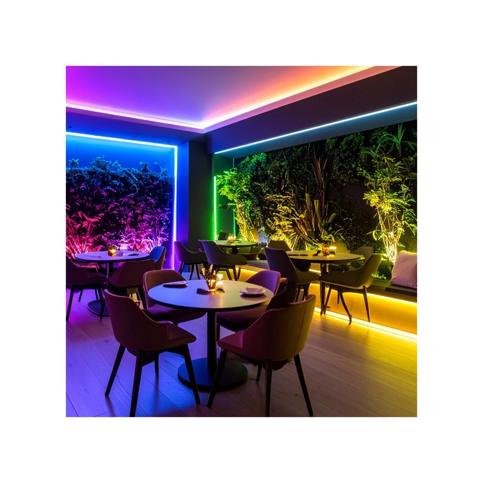 Banda LED COB RGB cu lumina continua 24V IP20 16W/m [1]