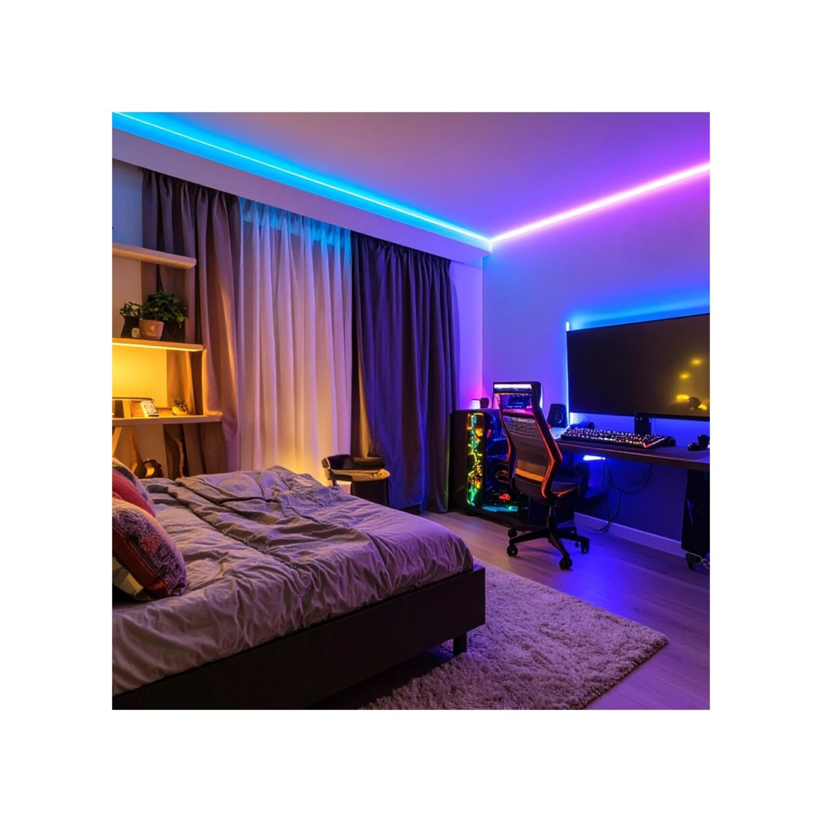 Banda LED COB RGB cu lumina continua 24V IP20 16W/m [17]