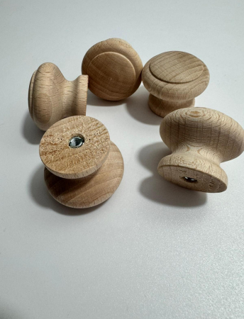 Tulip Buton Jura| Mâner esențe lemn | Accesorii  LEMN pentru mobilier | mânere mobilier [3]