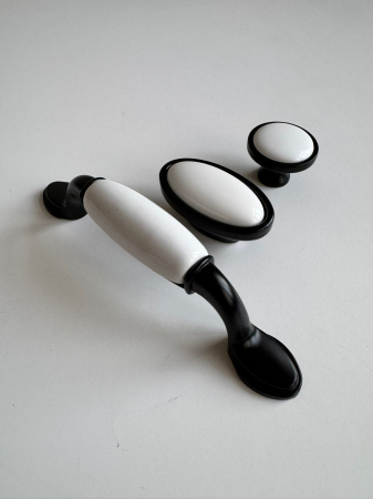 Buton mobilier Antichizat Porțelan VG  Ø32mm [10]